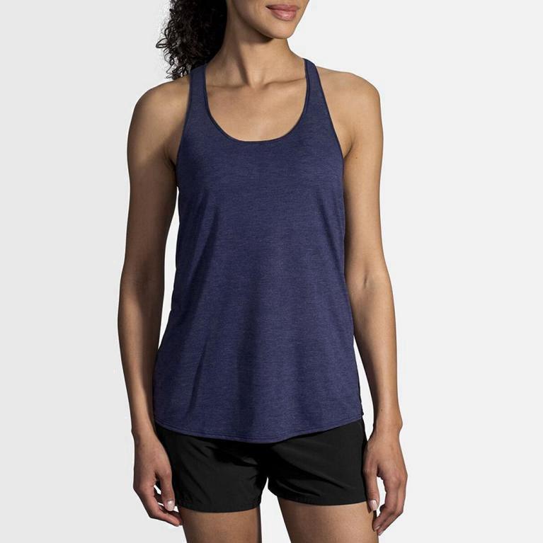 Brooks Distance - Camiseta Sin Mangas Mujer - Azules (ZO4126789)